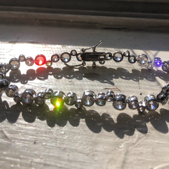 Lesa Michele CZ bubble style tennis bracelet 7.5 - Picture 11 of 14